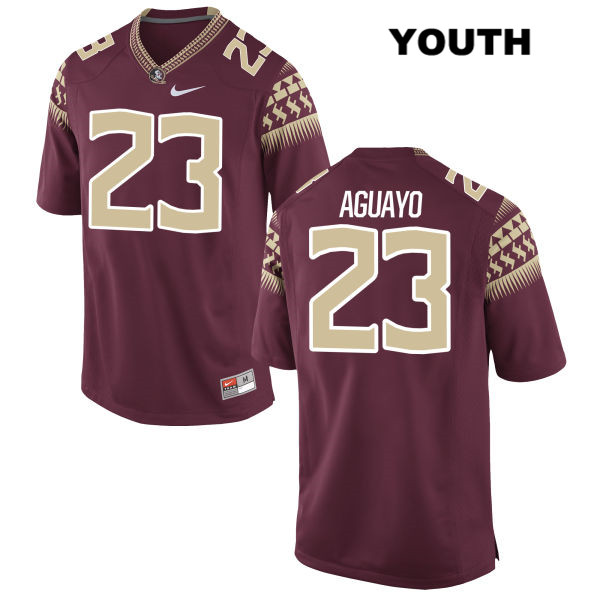 Youth NCAA Nike Florida State Seminoles #23 Ricky Aguayo College Red Stitched Authentic Football Jersey AEB0569ZL